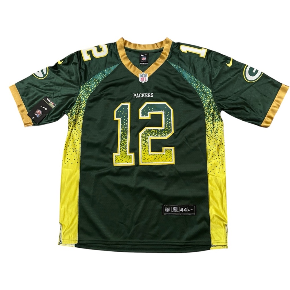 Nike On Field Jersey Mens Size 44 NFL Green Bay Packers Aaron Rodgers Green NWT